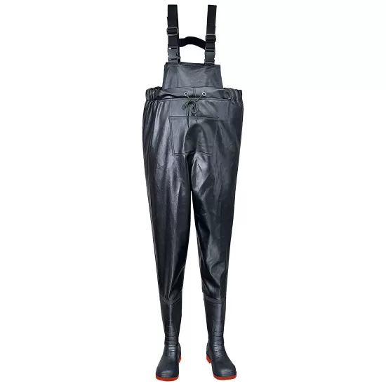 Salopeta de protectie combustibili si uleiuri, cizme integrate, S5 [FW74] Negru