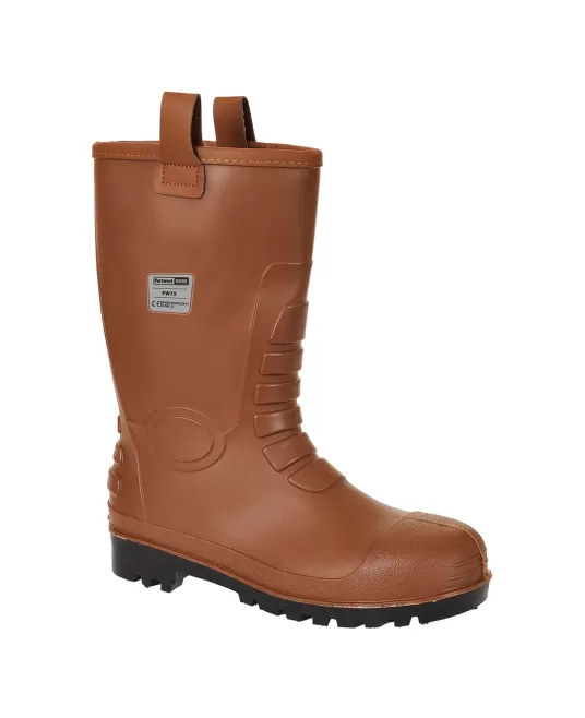 Cizme de protectie iarna impermeabile, PVC/nitril, S5 CI [FW75] Maro deschis