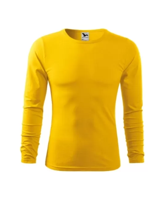 Tricou slimfit maneca lunga barbati, bumbac 160g/m2 LS 119 Malfini, Galben Tricou slimfit maneca lunga barbati, bumbac 160g/m2 LS 119 Malfini, Galben