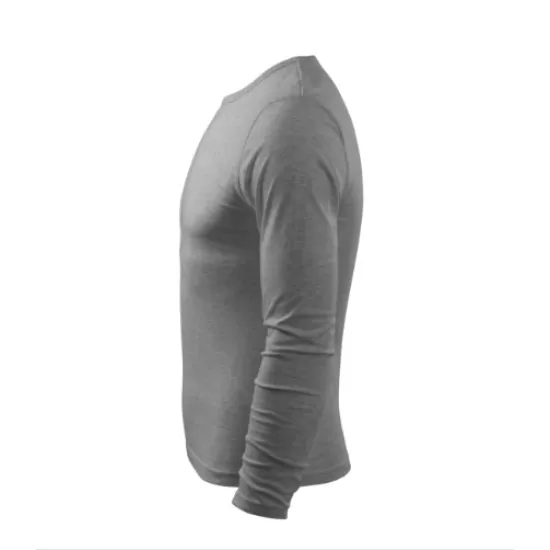 Tricou slimfit maneca lunga barbati, bumbac 160g/m2 LS 119 Malfini, Gri inchis Tricou slimfit maneca lunga barbati, bumbac 160g/m2 LS 119 Malfini, Gri inchis