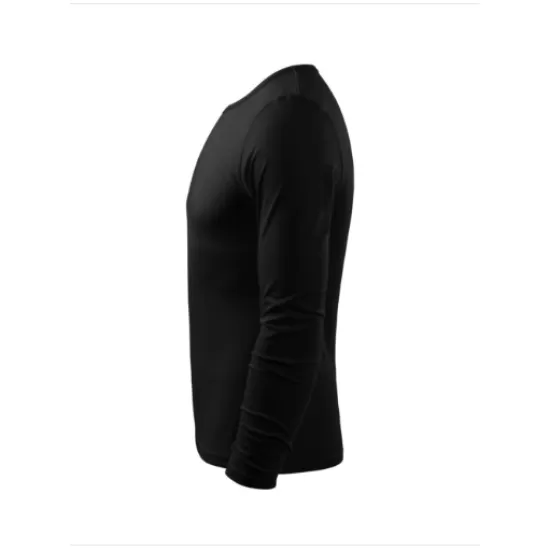 Tricou slimfit maneca lunga barbati, bumbac 160g/m2 LS 119 Malfini, Negru Tricou slimfit maneca lunga barbati, bumbac 160g/m2 LS 119 Malfini, Negru