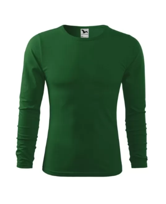 Tricou slimfit maneca lunga barbati, bumbac 160g/m2 LS 119 Malfini, Verde sticla Tricou slimfit maneca lunga barbati, bumbac 160g/m2 LS 119 Malfini, Verde sticla