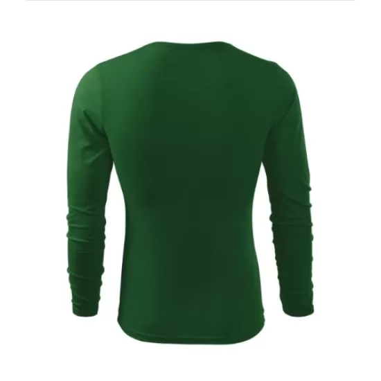 Tricou slimfit maneca lunga barbati, bumbac 160g/m2 LS 119 Malfini, Verde sticla Tricou slimfit maneca lunga barbati, bumbac 160g/m2 LS 119 Malfini, Verde sticla