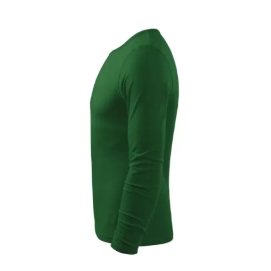 Tricou slimfit maneca lunga barbati, bumbac 160g/m2 LS 119 Malfini, Verde sticla Tricou slimfit maneca lunga barbati, bumbac 160g/m2 LS 119 Malfini, Verde sticla