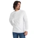 Tricou maneca lunga si manseta, bumbac 165g/m2, alb