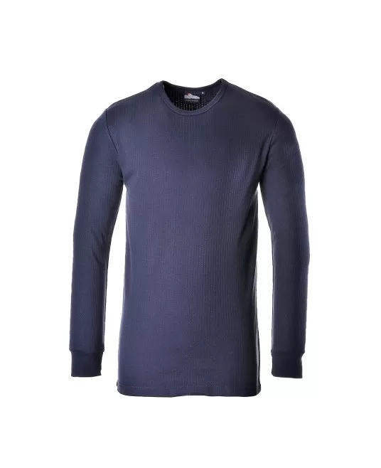 Tricou termic cu maneca lunga, protectie la frig, 200g/m2 [B123] Bleumarin