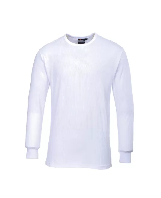 Tricou termic cu maneca lunga, protectie la frig, 200g/m2 [B123] Alb