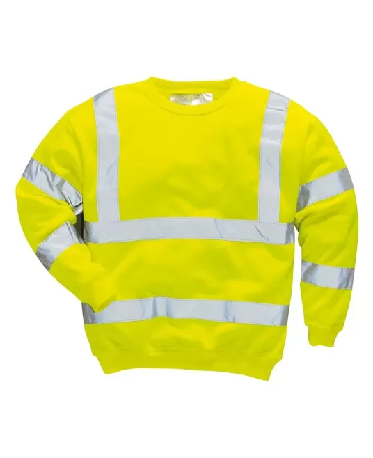 Hanorac reflectorizant cu maneca lunga, inalta vizibilitate, 300g/m2 [B303] Galben