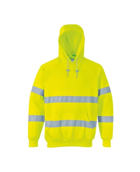 Hanorac cu gluga reflectorizant, inalta vizibilitate [B304] Galben