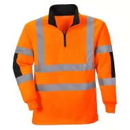 Hanorac HiVis cu fermoar scurt, 300g/m2, portocaliu