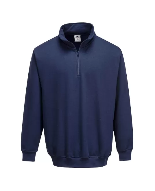 Pulover Sorrento Zip Neck [B309] Bleumarin