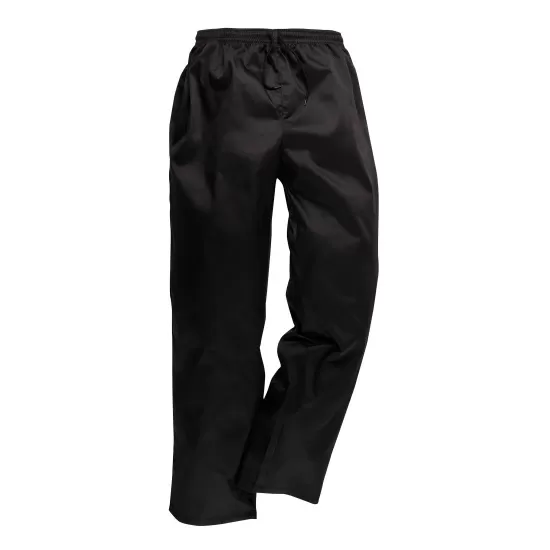 Pantaloni bucatari, chefi, pizzari, tercot 190g/m2, negru Pantaloni bucatari, chefi, pizzari, tercot 190g/m2, negru