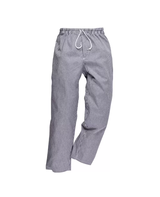 Pantaloni bucatari, bumbac subtire 190g/m2, carouri