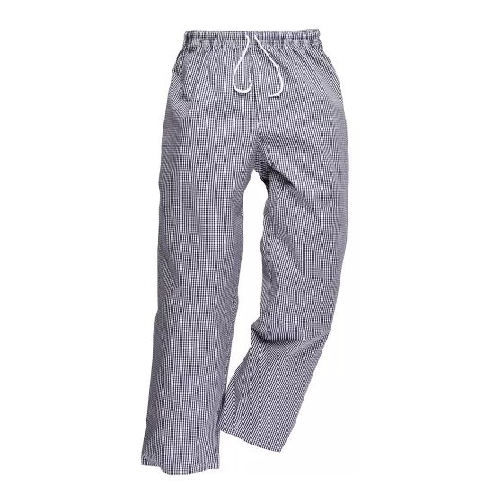 Pantaloni bucatari, bumbac subtire 190g/m2, carouri Pantaloni bucatari, bumbac subtire 190g/m2, carouri