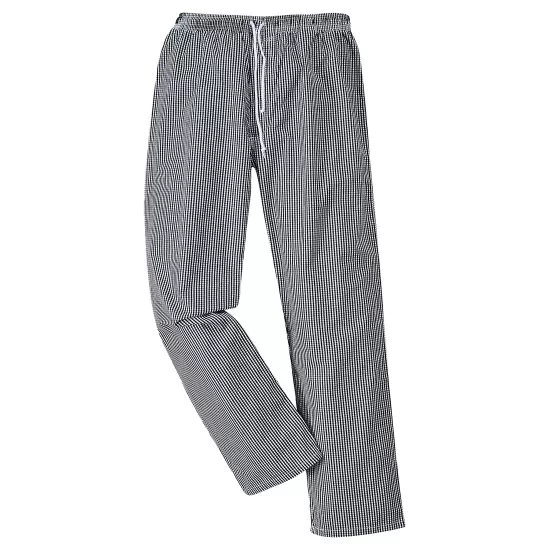 Pantaloni bucatari, bumbac subtire 190g/m2, carouri Pantaloni bucatari, bumbac subtire 190g/m2, carouri