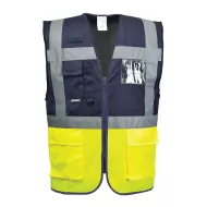 Vesta Manager reflectorizanta cu fermoar, bleumarin/galben Vesta Manager reflectorizanta cu fermoar, bleumarin/galben