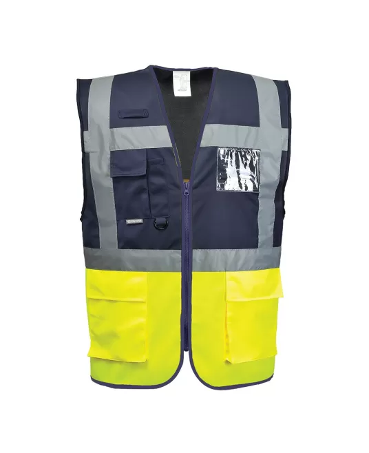 Vesta Manager reflectorizanta cu fermoar, bleumarin/galben Vesta Manager reflectorizanta cu fermoar, bleumarin/galben