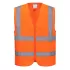 Vesta reflectorizanta cu fermoar, Portocaliu