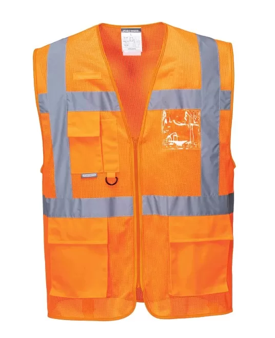 Vesta reflectorizanta Atena Executive Mesh Air [C376] Portocaliu