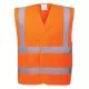 Vesta reflectorizanta HiVis, benzi reflectorizante orizontale si verticale, Portocaliu Vesta reflectorizanta HiVis, benzi reflectorizante orizontale si verticale, Portocaliu
