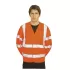 Jacheta de protectie reflectorizanta, inalta vizibilitate, maneca lunga [C473] Portocaliu