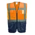Vesta reflectorizanta inalta vizibilitate Manager, Portocaliu si bleumarin