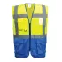 Vesta reflectorizanta inalta vizibilitate Manager, Galben si Albastru