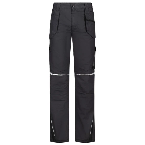 Pantaloni vatuiti tercot Ice, captuseala fleece, gri inchis