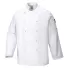 Tunica bucatari cu maneca lunga, tercot, 190g/m2, alb