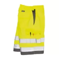 Pantaloni de lucru scurti HiVis, Galben fluorescent-gri