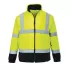 Fleece reflectorizant Hi-Vis calduros si rezistent la vant, bicolor, 300g, Galben si bleumarin