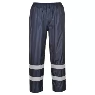 Pantaloni de ploaie impermeabili, dungi reflectorizante, IONA [F441] Bleumarin