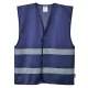 Vesta de protectie cu dungi reflectorizante, culori diverse [F474] Bleumarin