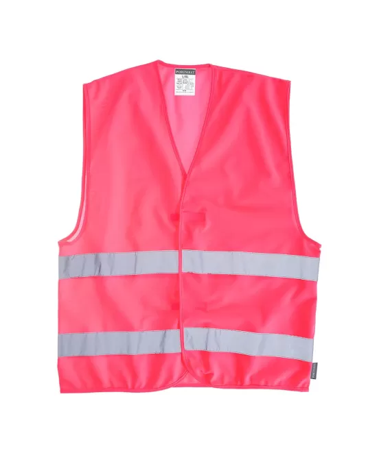 Vesta de protectie cu dungi reflectorizante, culori diverse [F474] Roz