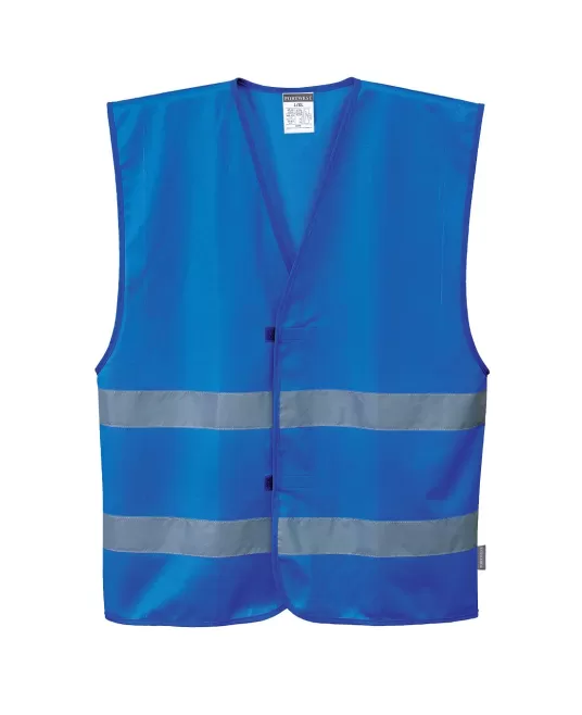 Vesta de protectie cu dungi reflectorizante, culori diverse [F474] Albastru