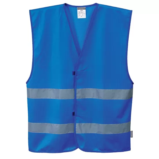 Vesta de protectie cu dungi reflectorizante, culori diverse [F474] Albastru