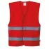 Vesta de protectie cu dungi reflectorizante, culori diverse [F474] Rosu