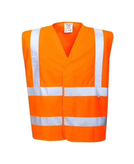 Vesta de protectie Hi-Vis reflectorizant Ignifuga [FR75] Portocaliu