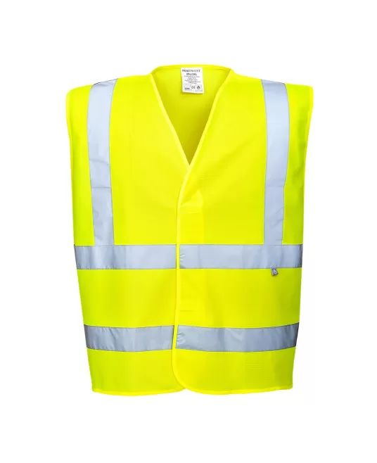 Vesta de protectie Hi-Vis reflectorizant Ignifuga [FR75] Galben