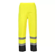 Pantaloni de ploaie reflectorizanti, HiVis, impermeabili [H444] Galben si negru