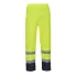 Pantaloni de ploaie reflectorizanti, HiVis, impermeabili [H444] Galben si bleumarin