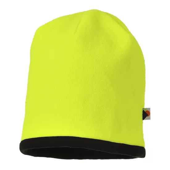 Caciula fleece, reversibila pe ambele parti [HA14] Galben si negru