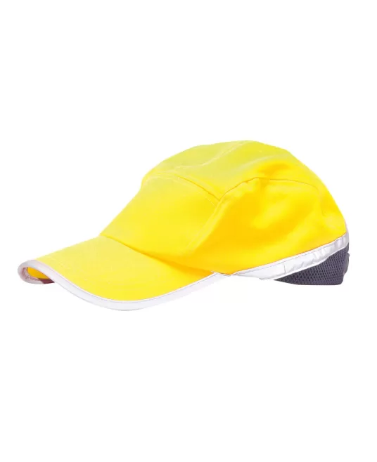 Sapca reflectorizanta HiVis din plasa racoroasa [HB10] Galben si Bleumarin