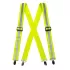 Ham bretele reflectorizante,  4 clipuri de prindere pantaloni [HV56] Galben