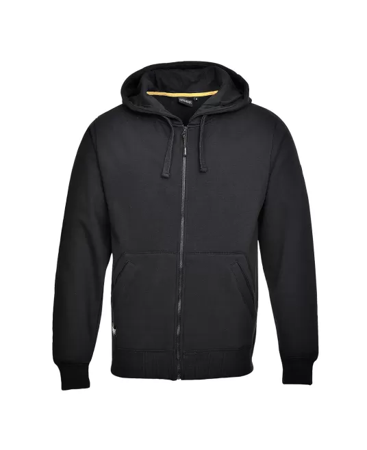 Hanorac vatuit, cu gluga si fermoar, foarte calduros, Nickel [KS31] Negru