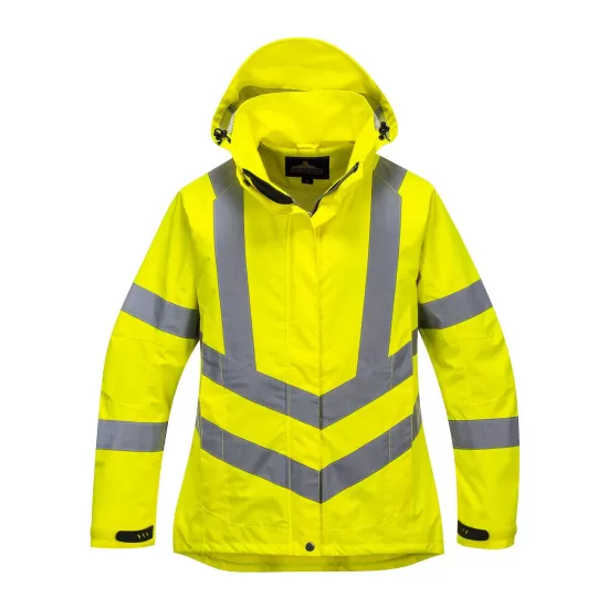 Jacheta impermeabila reflectorizanta pentru femei, inalta vizibilitate [LW70] Galben