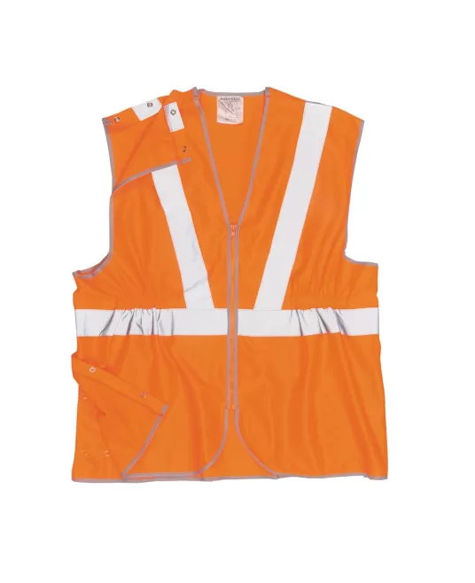Vesta de protectie Lunga Hi-Vis reflectorizant [RT20] Portocaliu