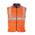 Vesta vatuita reflectorizanta, inalta vizibilitate, reversibila [RT44] Portocaliu