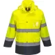 Jacheta reflectorizanta HiVis 3 in 1, impermeabila, polar detasabil, Galben si bleumarin Jacheta reflectorizanta HiVis 3 in 1, impermeabila, polar detasabil, Galben si bleumarin