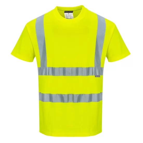 Tricou de protectie reflectorizant cu maneca scurta, inalta vizibilitate, Galben Tricou de protectie reflectorizant cu maneca scurta, inalta vizibilitate, Galben